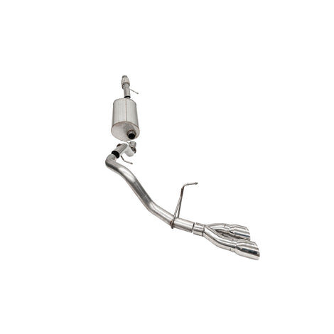 3in Cat-Back Single Exit w/ Twin 4in Tips <br> 21-23 Chevy Tahoe GMC Yukon