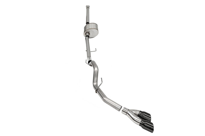 3.0in Cat-Back Single Exit w/ Twin 4.0in Tips <br> 2021-2025 Ford F-150