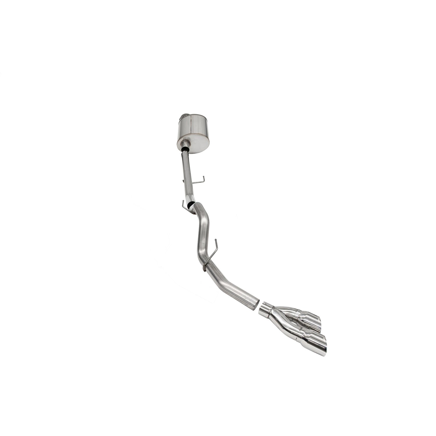 3.0in Cat-Back Single Exit w/ Twin 4.0in Tips <br> 2021-2025 Ford F-150