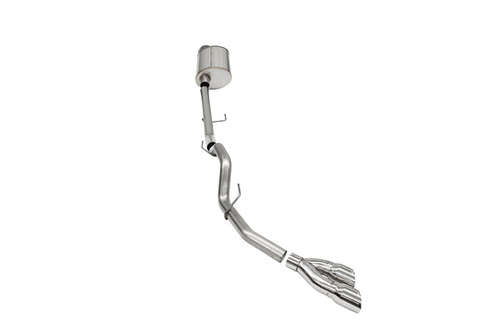 3.0in Cat-Back Single Exit w/ Twin 4.0in Tips <br> 2021-2025 Ford F-150