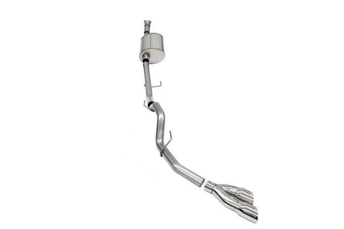 3.0in Cat-Back Single Exit w/ Twin 4.0in Tips <br> 2021-2025 Ford F-150