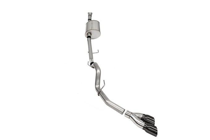 3.0in Cat-Back Single Exit w/ Twin 4.0in Tips <br> 2021-2025 Ford F-150