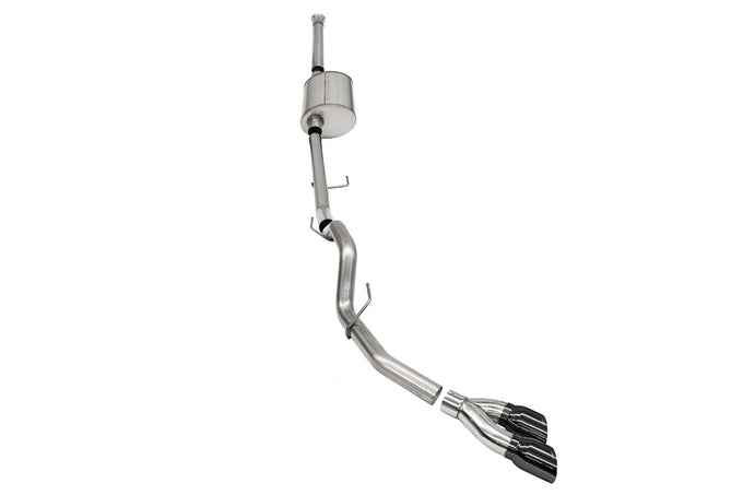 3.0in Cat-Back Single Exit w/ Twin 4.0in Tips <br> 2021-2025 Ford F-150