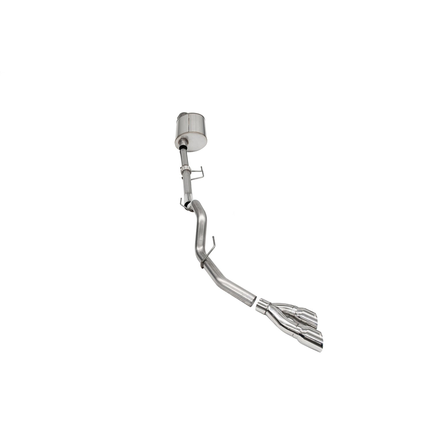 3.0in Cat-Back Single Exit w/ Twin 4.0in Tips <br> 2021-2025 Ford F-150