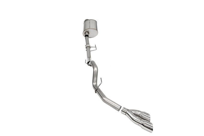 3.0in Cat-Back Single Exit w/ Twin 4.0in Tips <br> 2021-2025 Ford F-150
