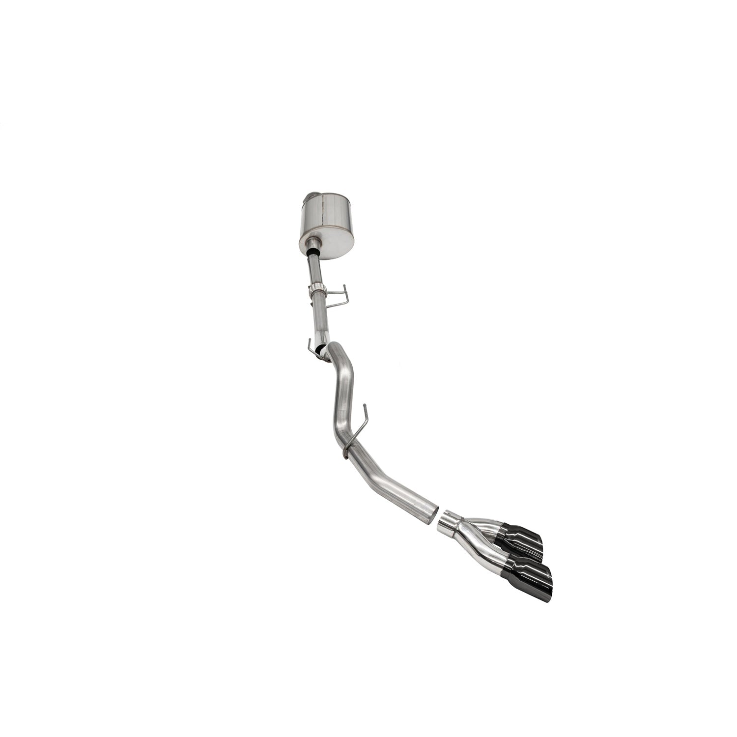3.0in Cat-Back Single Exit w/ Twin 4.0in Tips <br> 2021-2025 Ford F-150