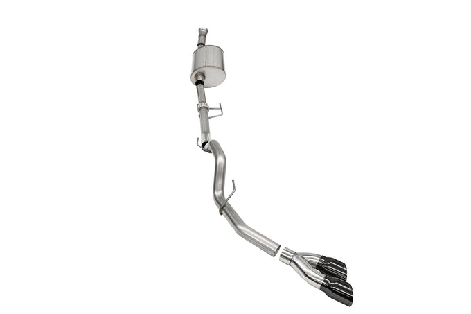3.0in Cat-Back Single Exit w/ Twin 4.0in Tips <br> 2021-2025 Ford F-150