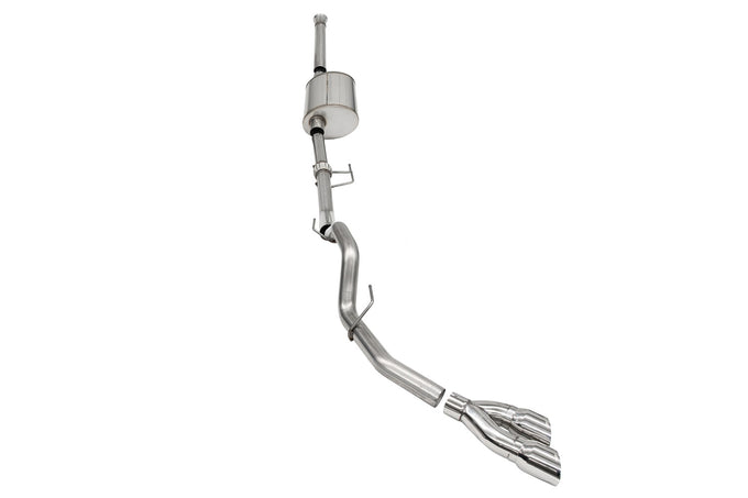 3.0in Cat-Back Single Exit w/ Twin 4.0in Tips <br> 2021-2023 Ford F-150