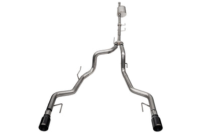 3in to 2.75in Cat-Back Dual Rear Exit w/ 4in Tips <br> 2021-2025 Ford F-150