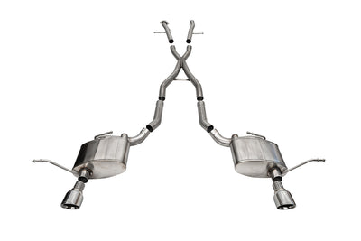 2.5in Cat-Back Dual Rear Exit w/ 4.5in Polished Tip <br> 2011-2021 Jeep Grand Cherokee