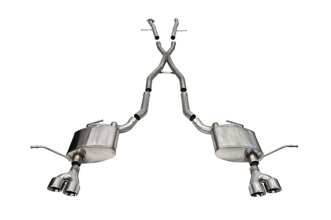 2.5in Dual Rear Exit Cat-Back Exhaust w/4in Tips <br> 2014-2021 Jeep Grand Cherokee