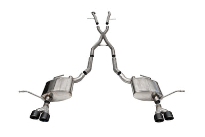 2.5in Cat-Back Exhaust System with Twin 4in Tips <br> 2014-2021 Jeep Grand Cherokee