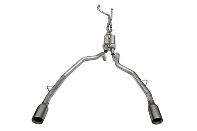 3in True Dual Catback Exhaust System w/ 5.0in Tips <br> 2021-2024 Ram 1500