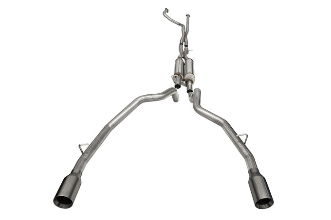3in True Dual Catback Exhaust System w/ 5.0in Tips <br> 2021-2024 Ram 1500