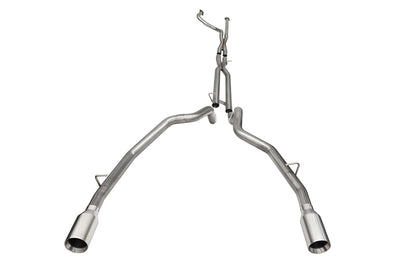 3in Dual Rear Exit Catback Exhaust System <br> 2021-2024 Ram 1500