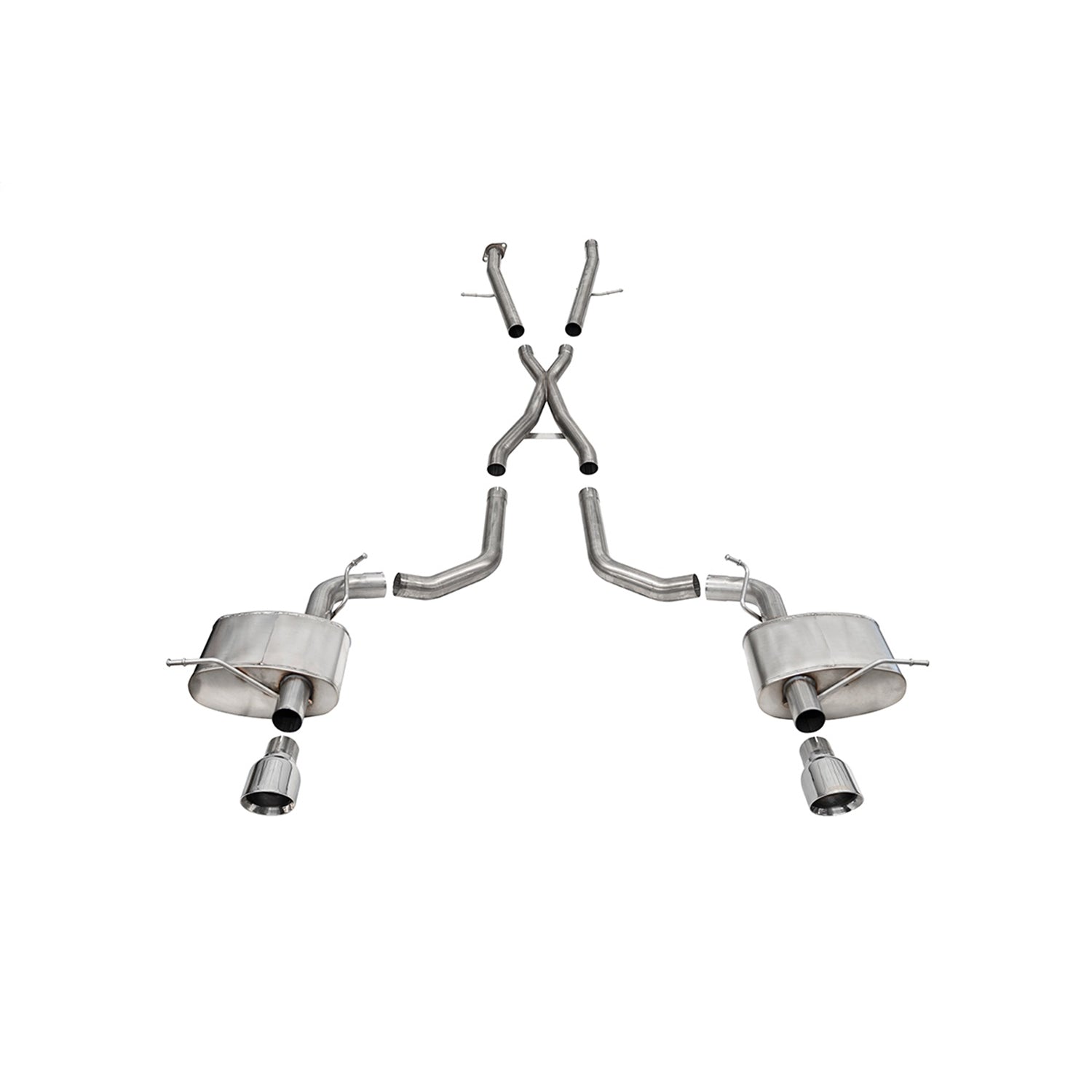 2.75in Dual Rear Exit Cat-Back Exhaust w/ 4.5in Tip <br> 2021,2023-2025 Dodge Durango