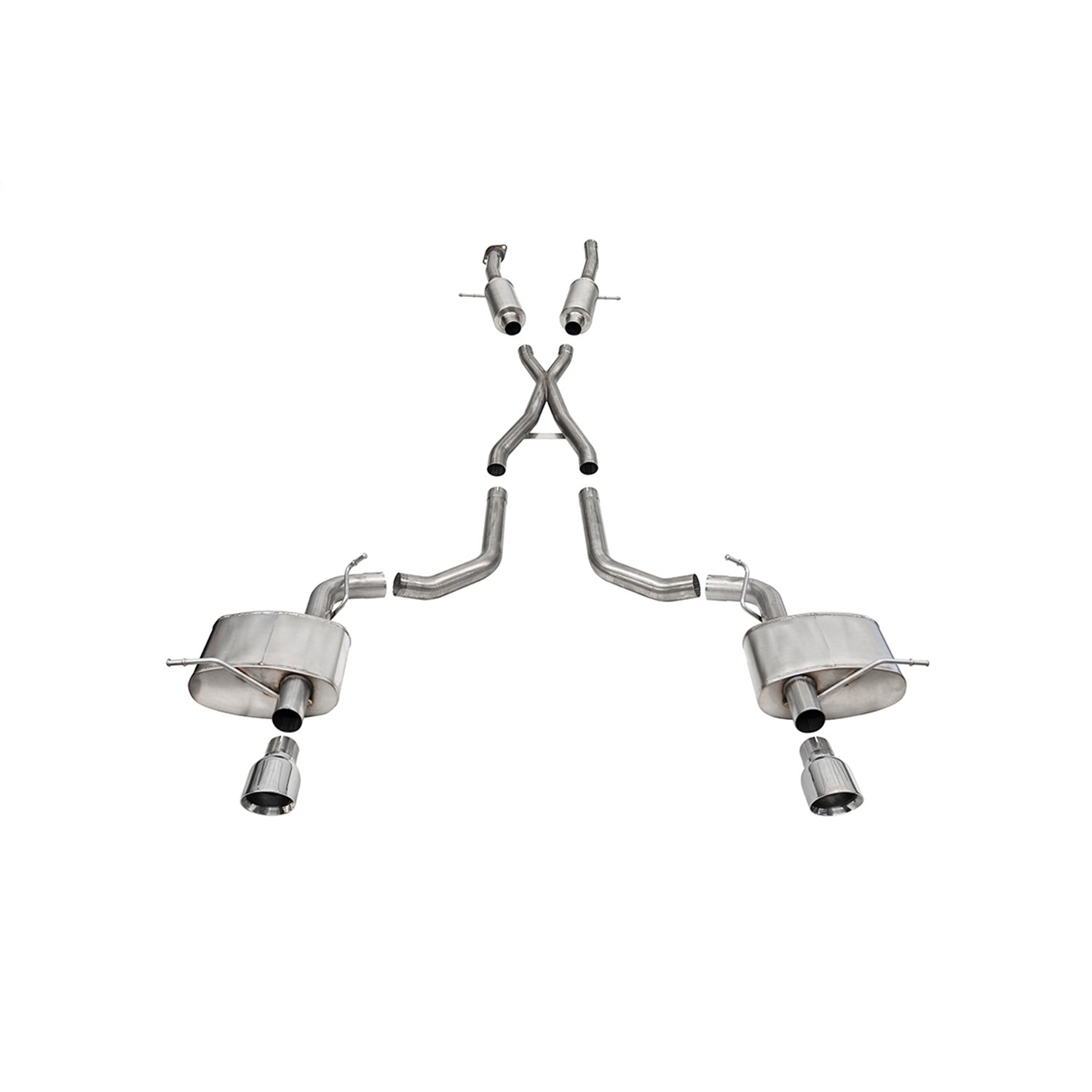 2.75in Dual Rear Exit Cat-Back Exhaust w/ 4.5in.Tips <br> 2022-2024 Dodge Durango