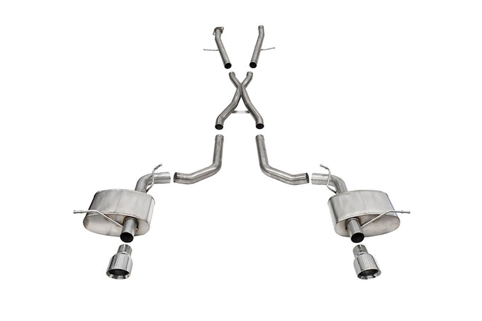 2.75in Dual Rear Exit Cat-Back Exhaust w/ 4.5in Tip <br> 2022-2024 Dodge Durango