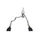 3in-2.5in Cat-Back Dual Rear Exit w/ 4in Tips <br> 19-24 Chevy Silvera GMC Sierra 1500