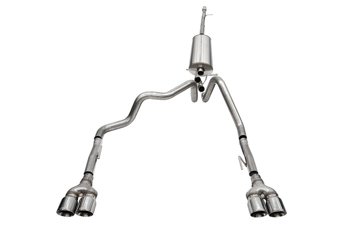 3in-2.5in Cat-Back Dual Rear Exit Exhaust W/ 4in Tip <br> 19-24 Chevy Silvera GMC Sierra 1500