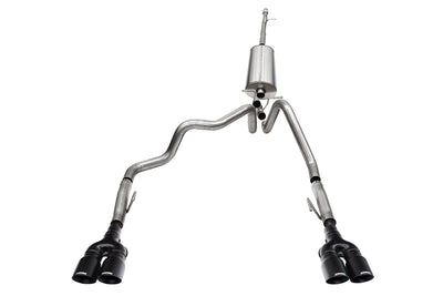 3in Cat-Back Dual Rear Exit w/ 4in Tips <br> 22-24 Chevy Silvera GMC Sierra 1500