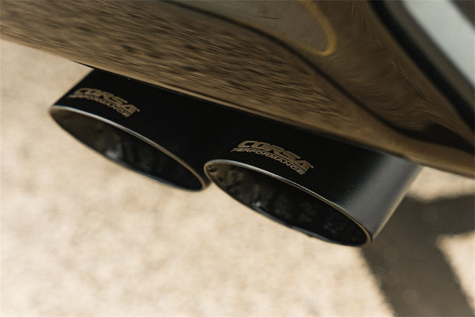 3in Cat-Back Dual Rear Exit w/ 4in Tips <br> 22-24 Chevy Silvera GMC Sierra 1500