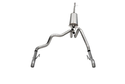 3in Cat-Back Dual Rear Exit w/ Turndown Tips <br> 22-24 Chevy Silvera GMC Sierra 1500