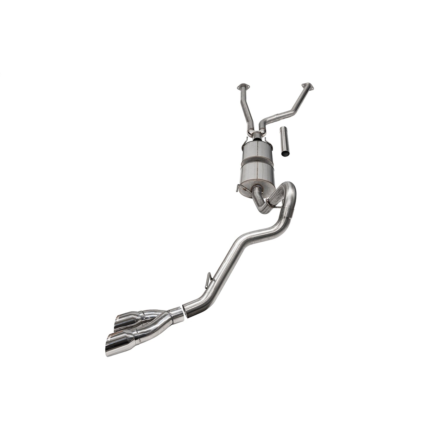 3in Cat-Back Side Exit w/ 4in Black PVD Tips <br> 2022-2025 Toyota Tundra