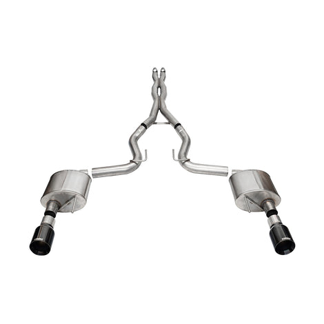 3in Cat-Back Dual Rear Exit w/ 4.5in Tips <br> 2024-2025 Ford Mustang