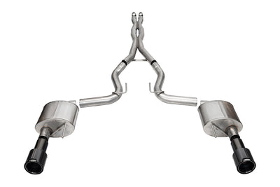 3in Dual Rear Exit Cat-Back w/ 4.5in Tip <br> 2024-2025 Ford Mustang