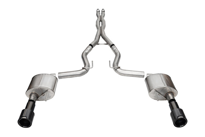3in Dual Rear Exit Cat-Back w/ 4.5in Tip <br> 2024-2025 Ford Mustang