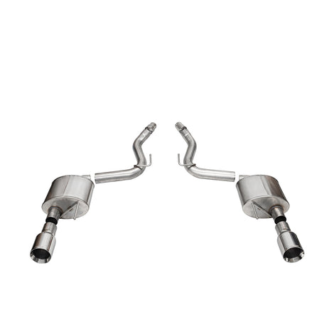 2.5in Axle-Back Dual Rear Exit with Turn Downs <br> 2024-2025 Ford Mustang