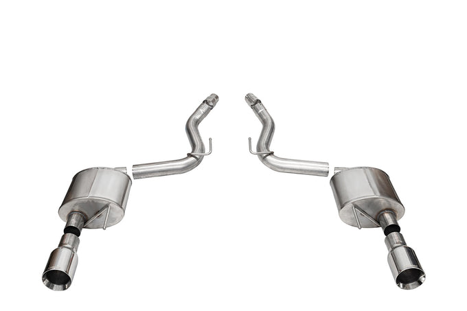 2.5in Axle-Back Dual Rear Exit with Turn Downs <br> 2024-2025 Ford Mustang
