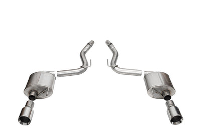 2.5in Axle-Back Dual Rear Exit with Turn Downs <br> 2024-2025 Ford Mustang
