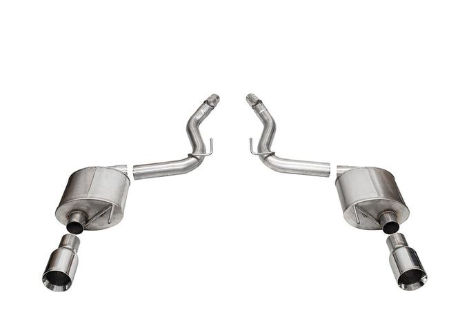 2.5in Axle-Back Dual Rear Exit with Turn Downs <br> 2024-2025 Ford Mustang