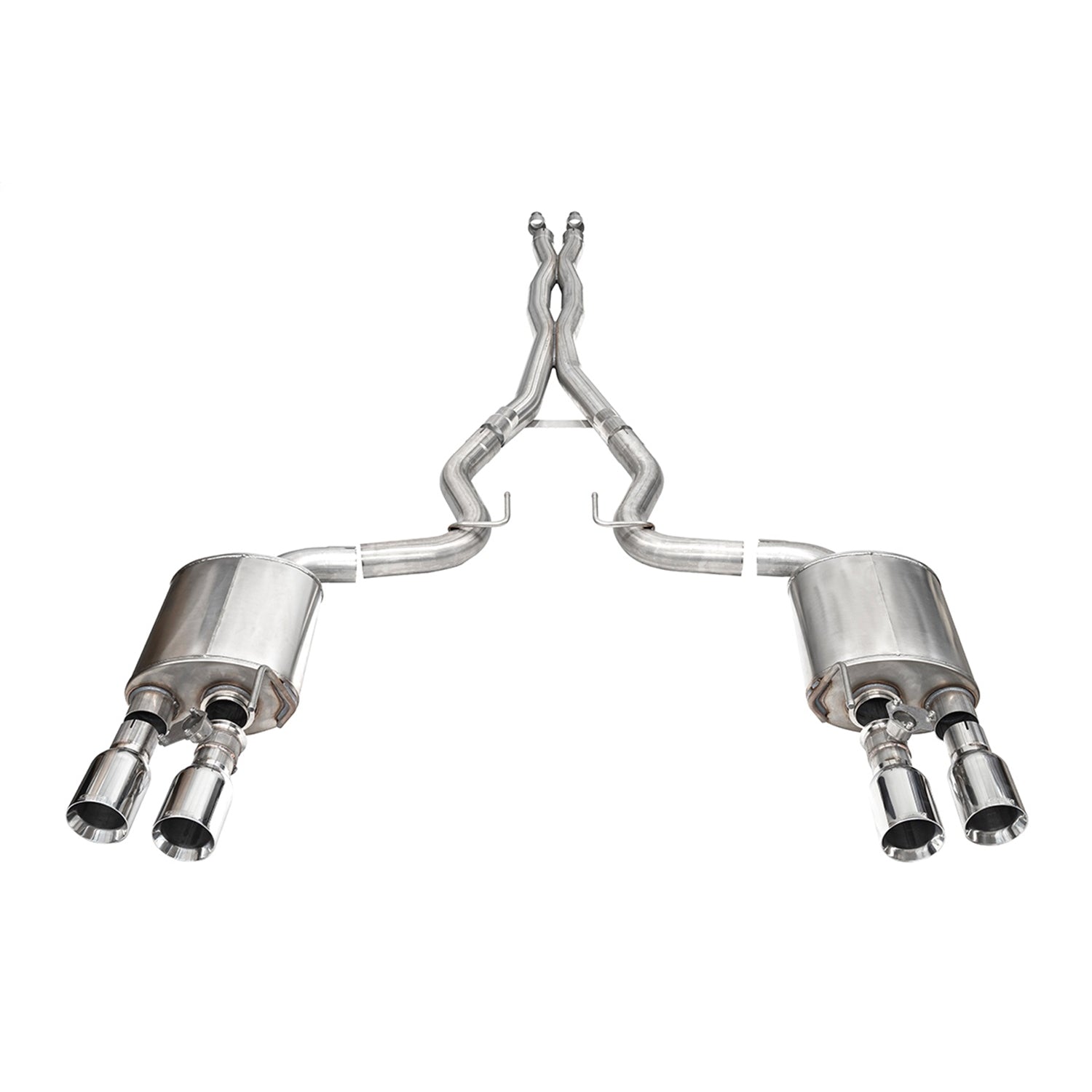 3in Dual Rear Exit Cat-Back with Twin 4.5in Tip <br> 2024-2025 Ford Mustang