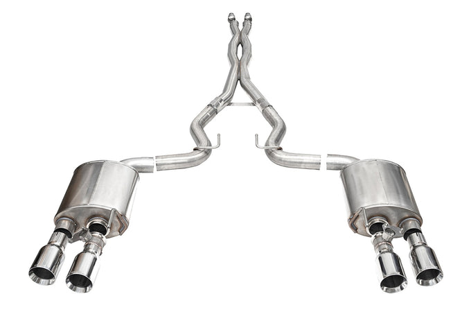3in Dual Rear Exit Cat-Back with Twin 4.5in Tip <br> 2024-2025 Ford Mustang