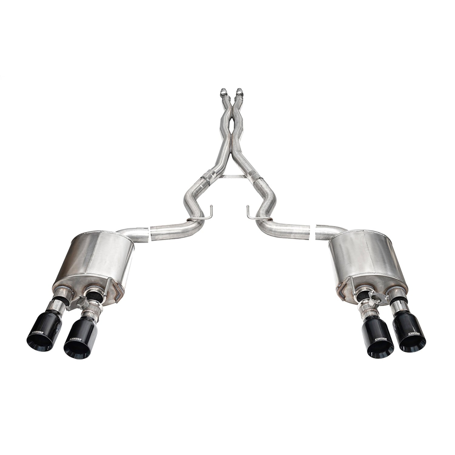 3in Dual Rear Exit Cat-Back with Twin 4.5in Tip <br> 2024-2025 Ford Mustang