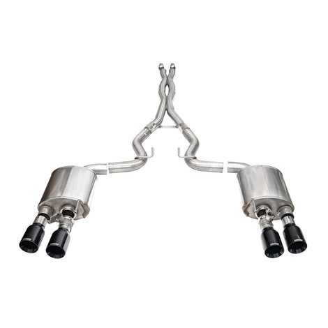 3in Dual Rear Exit Cat-Back with Twin 4.5in Tip <br> 2024-2025 Ford Mustang