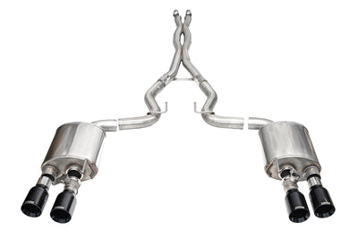 3in Dual Rear Exit Cat-Back with Twin 4.5in Tip <br> 2024-2025 Ford Mustang