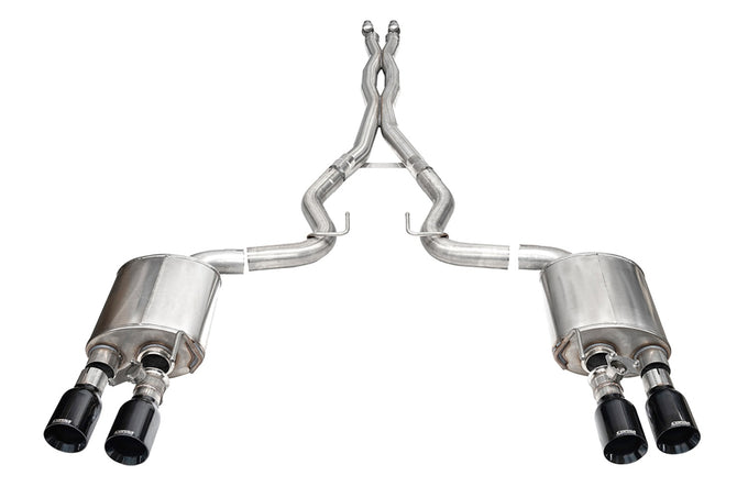3in Dual Rear Exit Cat-Back with Twin 4.5in Tip <br> 2024-2025 Ford Mustang