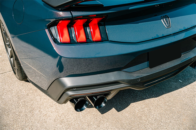 3in Dual Rear Exit Cat-Back with Twin 4.5in Tip <br> 2024-2025 Ford Mustang