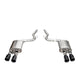 3in Axle-Back Dual Rear Exhaust w/ 4in Tips <br> 2024-2025 Ford Mustang