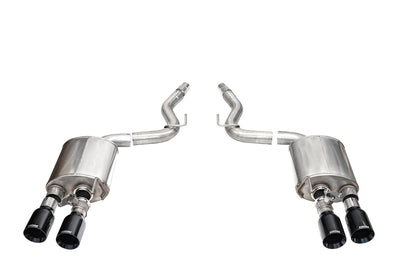 3in Axle-Back Dual Rear Exhaust w/ 4in Tips <br> 2024-2025 Ford Mustang