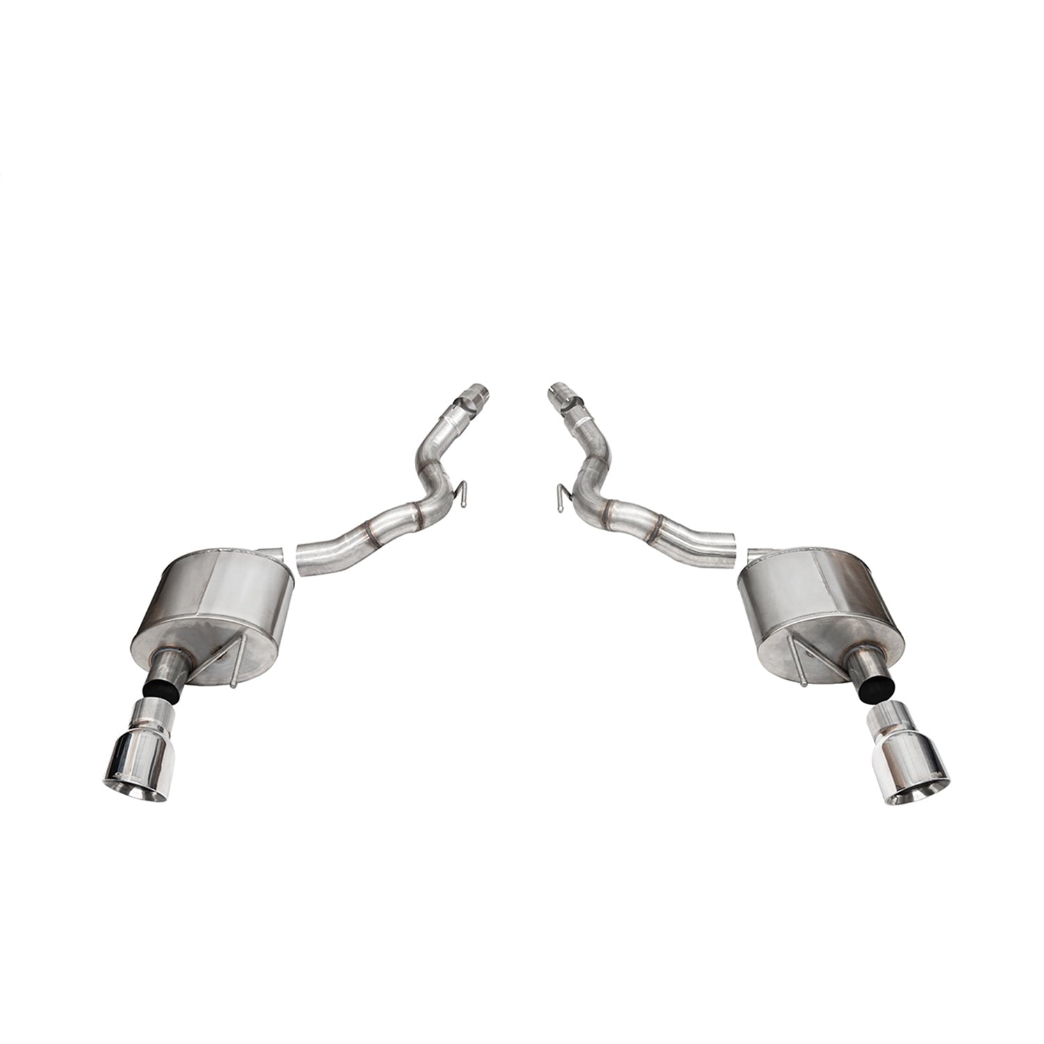 2.5in Axle-Back Dual Rear Exit with Turn Downs <br> 2024-2025 Ford Mustang