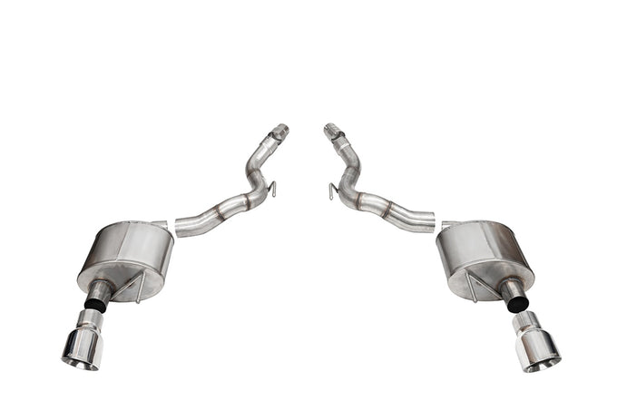 2.5in Axle-Back Dual Rear Exit with Turn Downs <br> 2024-2025 Ford Mustang