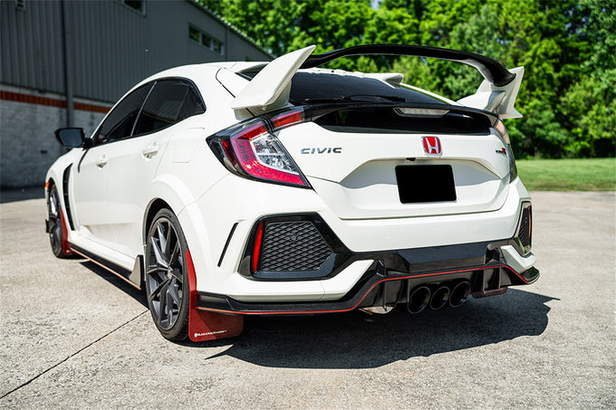 Cat-Back Tri Rear Exit W/4.5in Black Tips <br> 2017-2021 Honda Civic
