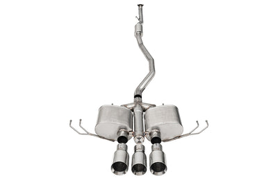 Cat-Back Tri Rear Exit with 4.5in Polished Tips <br> 2017-2021 Honda Civic