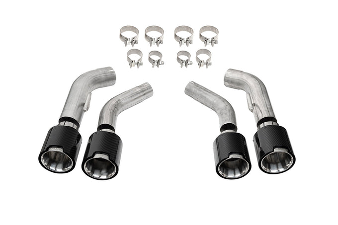 Quad 4.5in. Carbon Fiber Polished Tip Kit <br> 2016-2024 Chevrolet Camaro