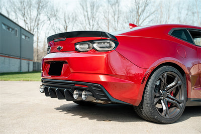 Quad 4.5in. Carbon Fiber Polished Tip Kit <br> 2016-2024 Chevrolet Camaro